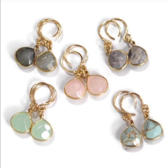 Handmade Genuine Gemstone Earrings - Picture 4 of 4